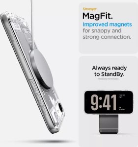 SPIGEN futerał ULTRA HYBRID MAG kompatybilny z MagSafe do IPHONE SE 4 2025 zero one white 14
