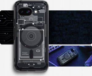 Spigen SPIGEN futerał ULTRA HYBRID MAG kompatybilny z MagSafe do GOOGLE PIXEL 9A zero one black 9
