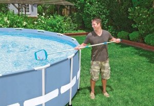 Sitko basenowe ze składaną rączką 150 cm podbierak do basenu #90206 2