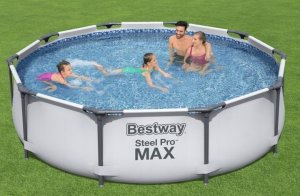 Basen stelażowy 366x100 Steel Pro Max z konstrukcją Bestway 15511 sam basen 2