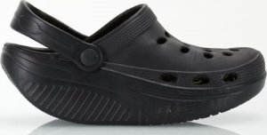 Fitness King Klapki krokodylki na kołyskowej podeszwie czarne rozmiar 35 2