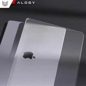 Etui do Apple Macbook Air 13 13.3" - 2018-2021 (M1 A2337/A2179/A1932) Alogy AirGuard Elastyczna obudowa Matowa Przezroczysta Biel 12
