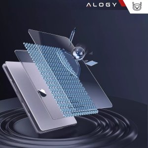 Etui do Apple Macbook Air 13 13.3" - 2018-2021 (M1 A2337/A2179/A1932) Alogy AirGuard Elastyczna obudowa Matowa Przezroczysta Biel 4