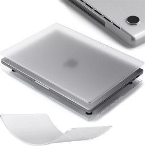 Etui ochronne do Apple Macbook Pro 16 - M1/M2/M3/M4 2021-2024 2025 Alogy AirGuard Elastyczna obudowa Matowa Przezroczysta Biel 1