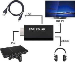PSP34 Adapter ps2 do hdmi 1080p 6