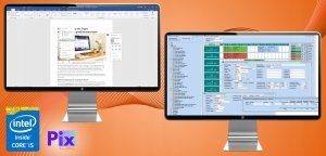 Komputer EasyOffice Intel Core i5 16GB DDR3 512GB SSD DVD Windows 10 Pro 12