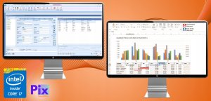 Komputer EasyOffice Intel Core i7 16GB DDR3 1000GB SSD DVD Windows 10 Pro 12