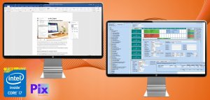 Komputer EasyOffice Intel Core i7 16GB DDR3 1000GB SSD DVD Windows 10 Pro 10