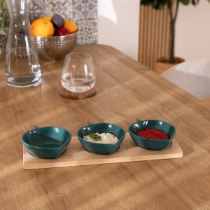 Zestaw do przekąsek z tacą Yucatan 32 cm 2