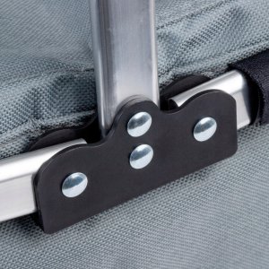 SKŁADANY KOSZYK TERMICZNY PIKNIKOWY NA ZAKUPY PLAŻĘ Z 1 UCHWYTEM - WODOODPORNY, SZARY 6