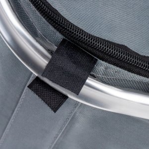 SKŁADANY KOSZYK TERMICZNY PIKNIKOWY NA ZAKUPY PLAŻĘ Z 1 UCHWYTEM - WODOODPORNY, SZARY 7