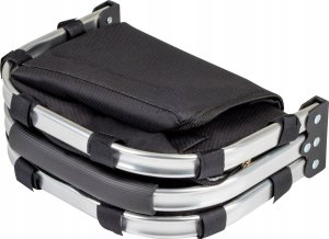 SKŁADANY KOSZYK TERMICZNY PIKNIKOWY NA ZAKUPY PLAŻĘ Z 1 UCHWYTEM - WODOODPORNY, CZARNY 3