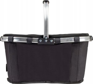 SKŁADANY KOSZYK TERMICZNY PIKNIKOWY NA ZAKUPY PLAŻĘ Z 1 UCHWYTEM - WODOODPORNY, CZARNY 4