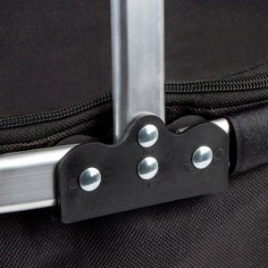 SKŁADANY KOSZYK TERMICZNY PIKNIKOWY NA ZAKUPY PLAŻĘ Z 1 UCHWYTEM - WODOODPORNY, CZARNY 6