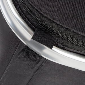 SKŁADANY KOSZYK TERMICZNY PIKNIKOWY NA ZAKUPY PLAŻĘ Z 1 UCHWYTEM - WODOODPORNY, CZARNY 7