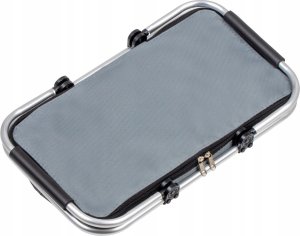 SKŁADANY KOSZYK TERMICZNY PIKNIKOWY NA ZAKUPY PLAŻĘ Z 2 UCHWYTAMI - WODOODPORNY, CZARNY 2