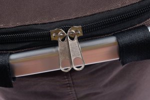 SKŁADANY KOSZYK TERMICZNY PIKNIKOWY NA ZAKUPY, PLAŻĘ Z 1 UCHWYTEM - WODOODPORNY, BRĄZOWY 5