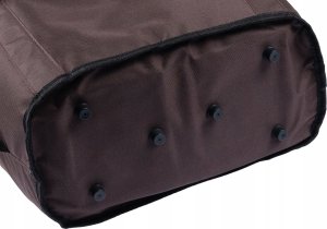 SKŁADANY KOSZYK TERMICZNY PIKNIKOWY NA ZAKUPY, PLAŻĘ Z 1 UCHWYTEM - WODOODPORNY, BRĄZOWY 6