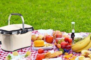 SKŁADANY KOSZYK TERMICZNY PIKNIKOWY NA ZAKUPY, PLAŻĘ Z 1 UCHWYTEM - WODOODPORNY, BEŻOWY 11