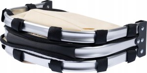 SKŁADANY KOSZYK TERMICZNY PIKNIKOWY NA ZAKUPY, PLAŻĘ Z 1 UCHWYTEM - WODOODPORNY, BEŻOWY 3