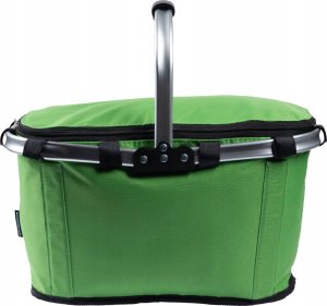 SKŁADANY KOSZYK TERMICZNY PIKNIKOWY NA ZAKUPY, PLAŻĘ Z 1 UCHWYTEM - WODOODPORNY, ZIELONY 4