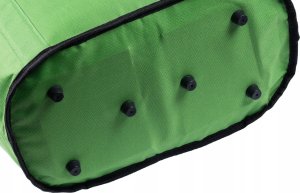 SKŁADANY KOSZYK TERMICZNY PIKNIKOWY NA ZAKUPY, PLAŻĘ Z 1 UCHWYTEM - WODOODPORNY, ZIELONY 6