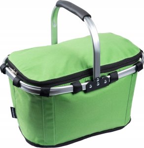 SKŁADANY KOSZYK TERMICZNY PIKNIKOWY NA ZAKUPY, PLAŻĘ Z 1 UCHWYTEM - WODOODPORNY, ZIELONY 9