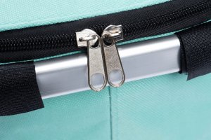 SKŁADANY KOSZYK TERMICZNY PIKNIKOWY NA ZAKUPY, PLAŻĘ Z 1 UCHWYTEM - WODOODPORNY, MIĘTOWY 5