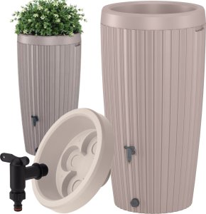 Zbiornik na deszczówkę Mika 240l Beczka na wodę + zestaw przyłączeniowy 3