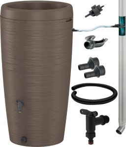 Formplastic Zbiornik na deszczówkę Gobi 240l Beczka na wodę + zestaw przyłączeniowy 6