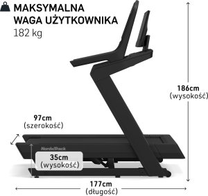 Bieżnia elektryczna X24 NordicTrack z wyświetlaczem 15