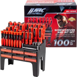 Zestaw śrubokrętów wkrętaków bitów 100el. w stojaku 2