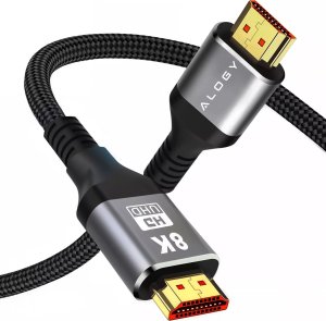 Kabel HDMI 2.1 Alogy 5m 4K 8K PREMIUM MIEDŹ ULTRA High Speed 60Hz 48GBps Czarny 15