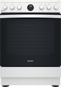 INDESIT Cooker IS67V8CHW/E Hob type Vitroceramic, Oven type Electric, White, Width 60 cm, Grilling, 69 L, Depth 60 cm 1