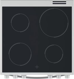 INDESIT Cooker IS67V8CHW/E Hob type Vitroceramic, Oven type Electric, White, Width 60 cm, Grilling, 69 L, Depth 60 cm 2