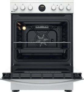 INDESIT Cooker IS67V8CHW/E Hob type Vitroceramic, Oven type Electric, White, Width 60 cm, Grilling, 69 L, Depth 60 cm 3
