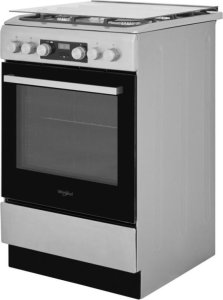 Kuchenka Whirlpool Whirlpool Cooker | WS5G8CHX/E/1 | Hob type Gas | Oven type Electric | Stainless steel | Width 50 cm | LED | Depth 60 cm | 60 L 3