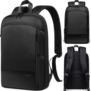 Plecak wodoodporny Bange na laptopa 15.6" miejski podróżny 43x31x7 cm do pracy samolotu męski damski Czarny 1