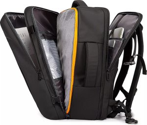 Plecak wodoodporny Bange na laptopa 17" miejski podróżny 47.5x31x26 cm rozszerzany do pracy samolotu męski damski Czarny 7