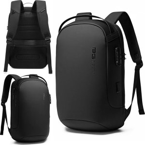 Plecak Antykradzieżowy wodoodporny Bange na laptopa 15.6" miejski podróżny 48x30x16 cm do pracy samolotu męski damski z gniazdem 2