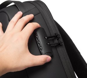 Plecak Antykradzieżowy wodoodporny Bange na laptopa 15.6" miejski podróżny 48x30x16 cm do pracy samolotu męski damski z gniazdem 7