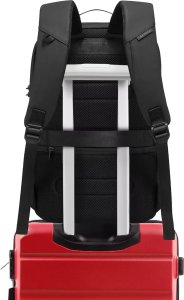 Plecak Antykradzieżowy wodoodporny Bange na laptopa 15.6" miejski podróżny 48x30x16 cm do pracy samolotu męski damski z gniazdem 10