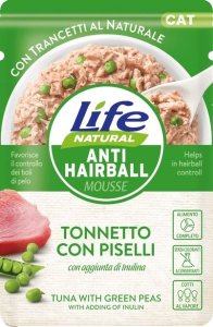 LIFE CAT sasz.70g ANTY-HAIRBALL TUNA +    GREEN PEAS /30 1