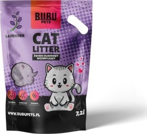 BUBU Pets Żwirek Silikonowy Niezbrylający Micro lavender fioletowy 7,2l 1