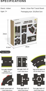 Mideer Tor Wyścigowy 38 el. MD6176 6