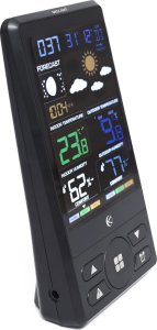 Bezprzewodowa stacja pogodowa termometr barometr zegar budzik prognoza 3