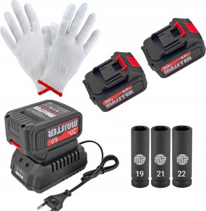 Klucz Udarowy Do Kół 1/2 Bezszczotkowy Mocny 2x Bateria 4Ah 750Nm 20V Aku 8