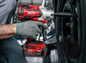 Klucz Udarowy Do Kół 1/2 Bezszczotkowy Mocny 2x Bateria 4Ah 750Nm 20V Aku 9