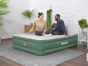 Bestway Bestway Dmuchany materac dwuosobowy samopompujący 203x152x46cm 69646 9