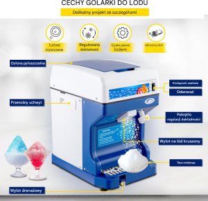 Profesjonalna Maszyna do Kruszenia Lodu 120 kg/h 3
